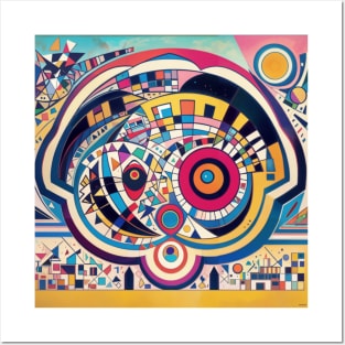 Cute Puppy Kandinsky Posters and Art